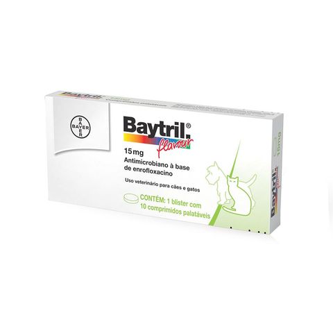 Baytril-Flavour-Bayer-Para-Caes-e-Gatos-15mg-com-10-comprimidos-7891106005999-pet-luni