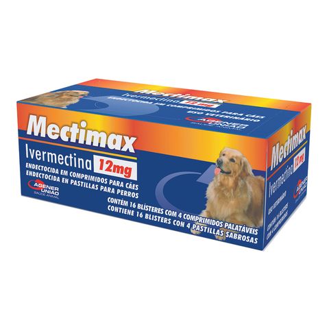 Antiparasitario-Mectimax-Agener-Pet-12mg-64-Comprimidos-7896006227410-pet-luni