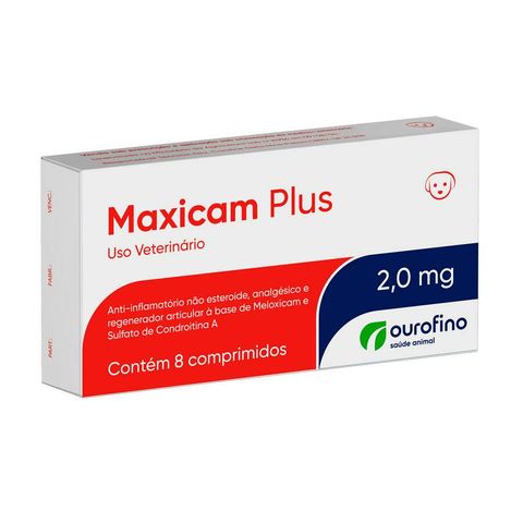 AntiinflamatorioAnalgesicoMaxicamPlusOurofinoparaCaeseGatos2mg
